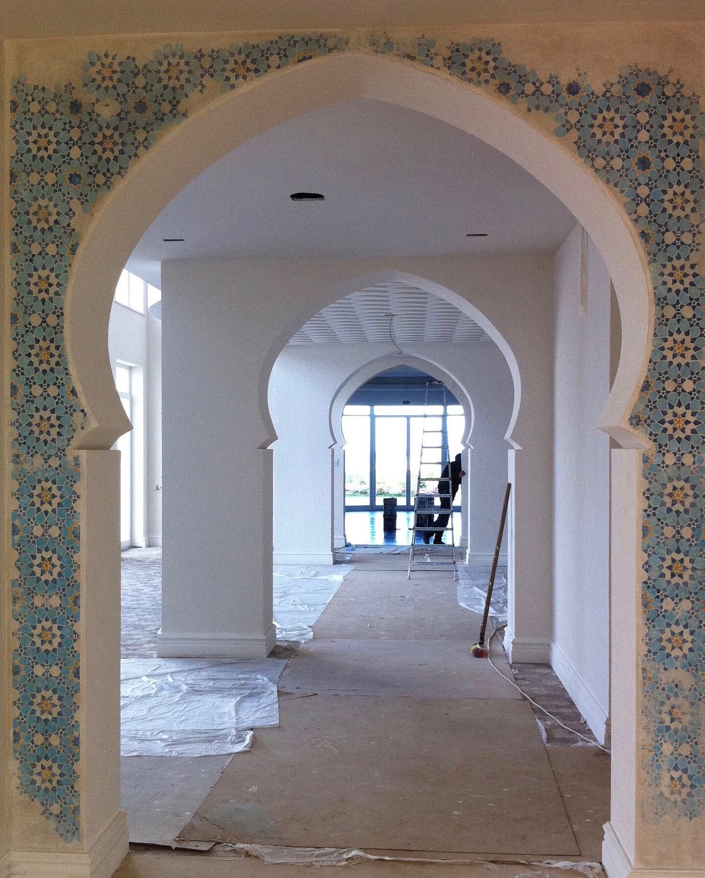 Mural de Jorge Estévez — Residencia privada, Bakú, Azerbaiyán