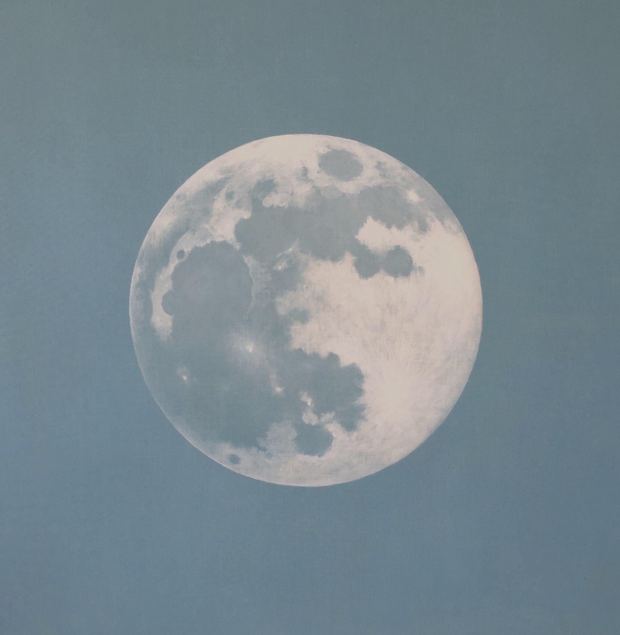 Pintura de luna de Jorge Estévez — Serie de Lunas