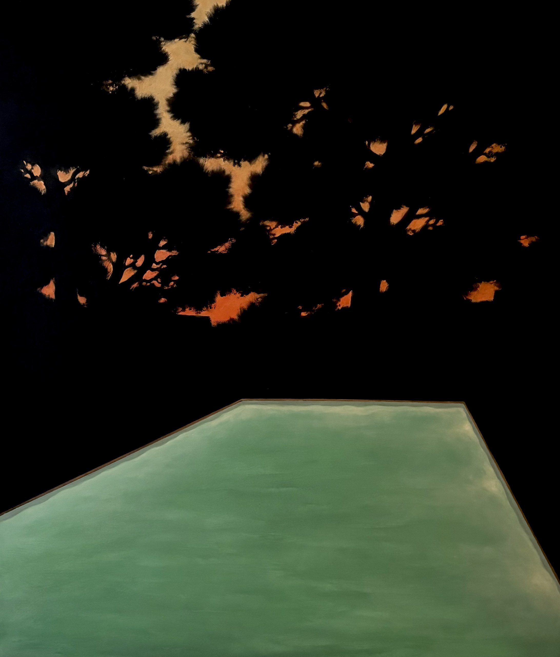 Pintura de paisaje nocturno de Jorge Estévez — Serie Nocturnos