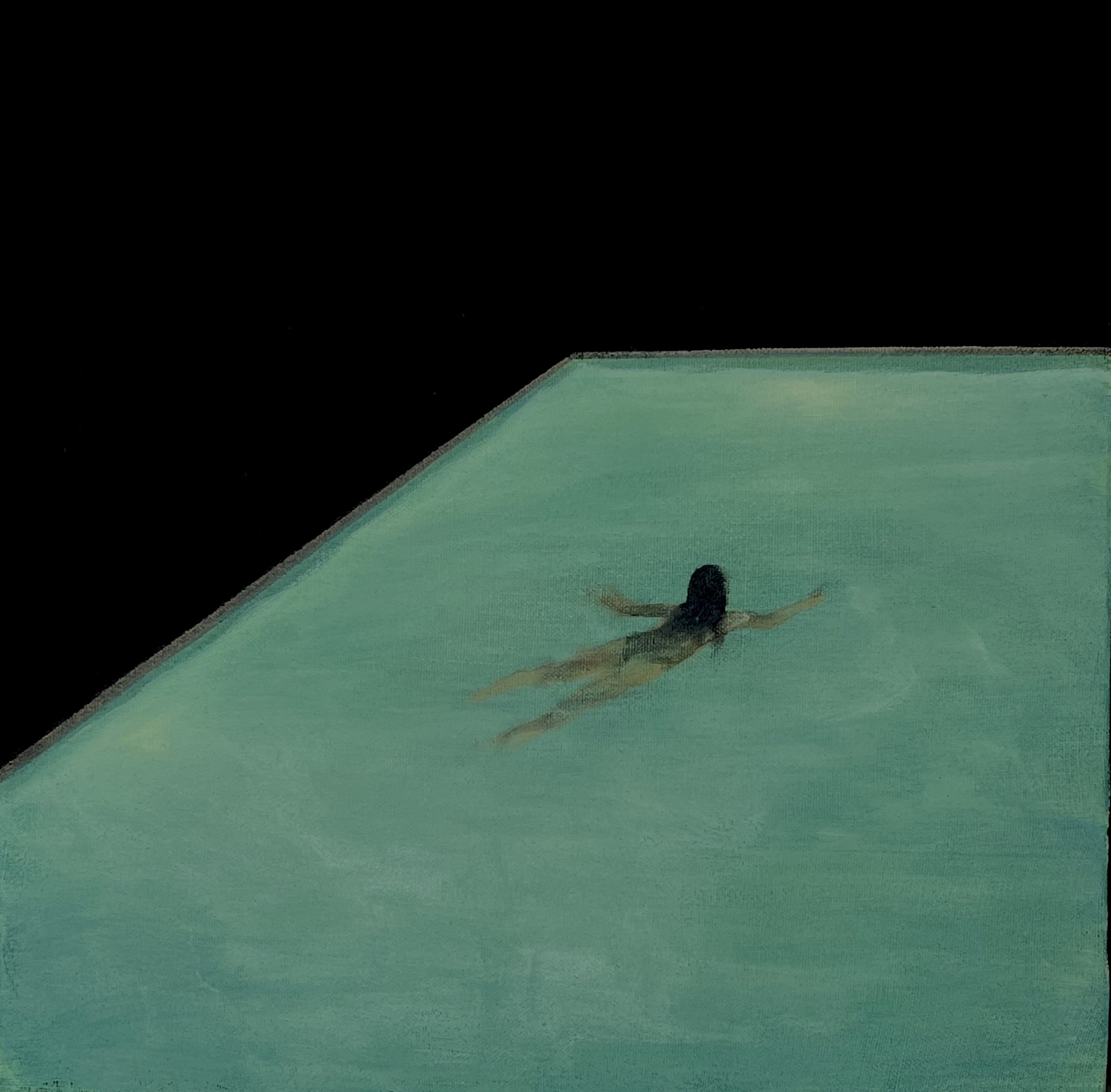 Pintura de paisaje nocturno de Jorge Estévez — Serie Nocturnos