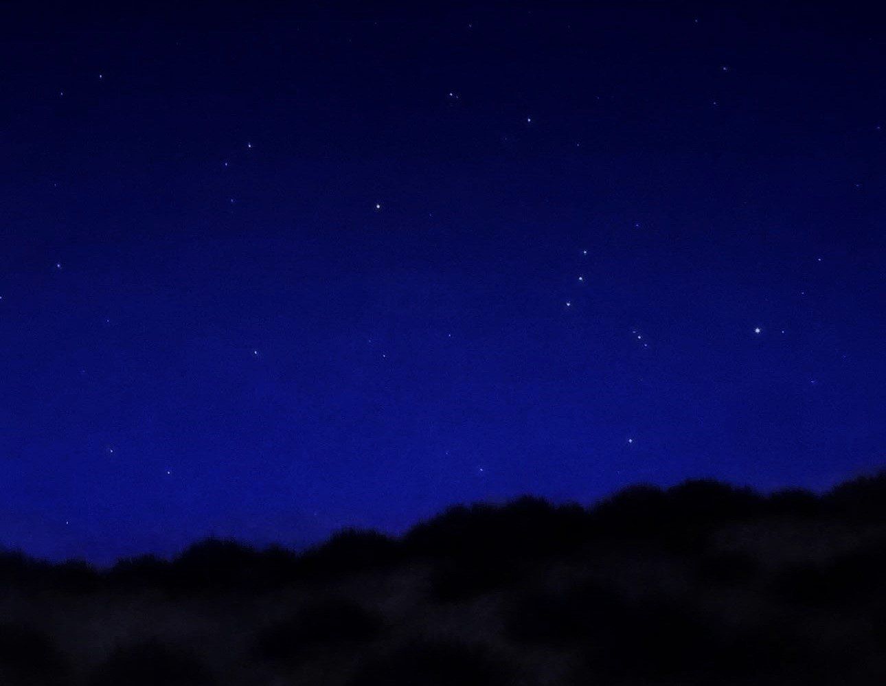 Pintura de paisaje nocturno de Jorge Estévez — Serie Nocturnos