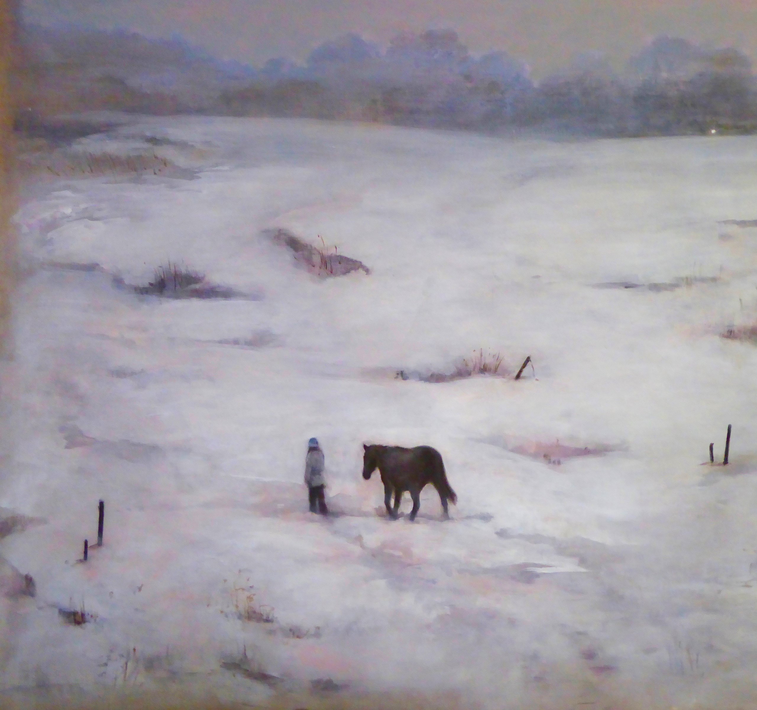 Pintura de paisaje imaginado de Jorge Estévez