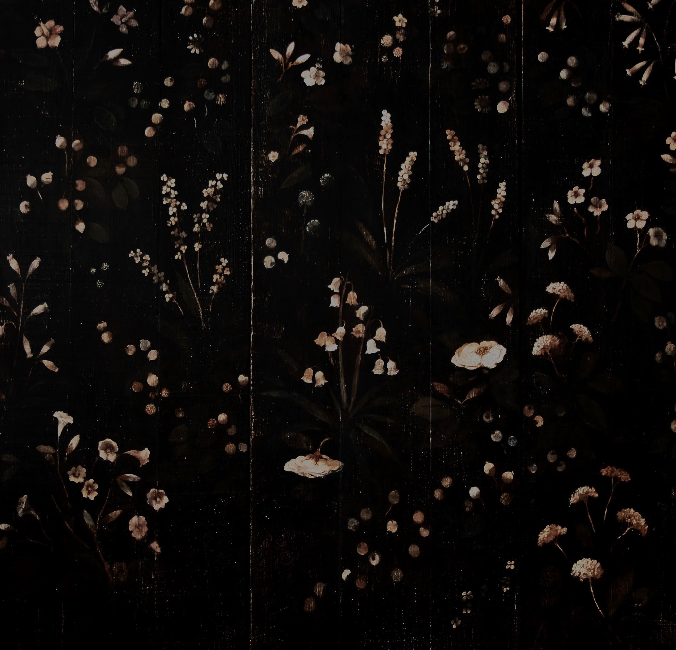 Tríptico Flores de Jorge Estévez — panel, EE. UU., 2011